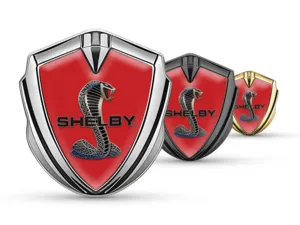 Shelby Metal Abovedado Emblema Afinado Esquema Lustre Cúspide